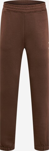 !Solid Tapered Broek 'Victer' in Bruin: voorkant