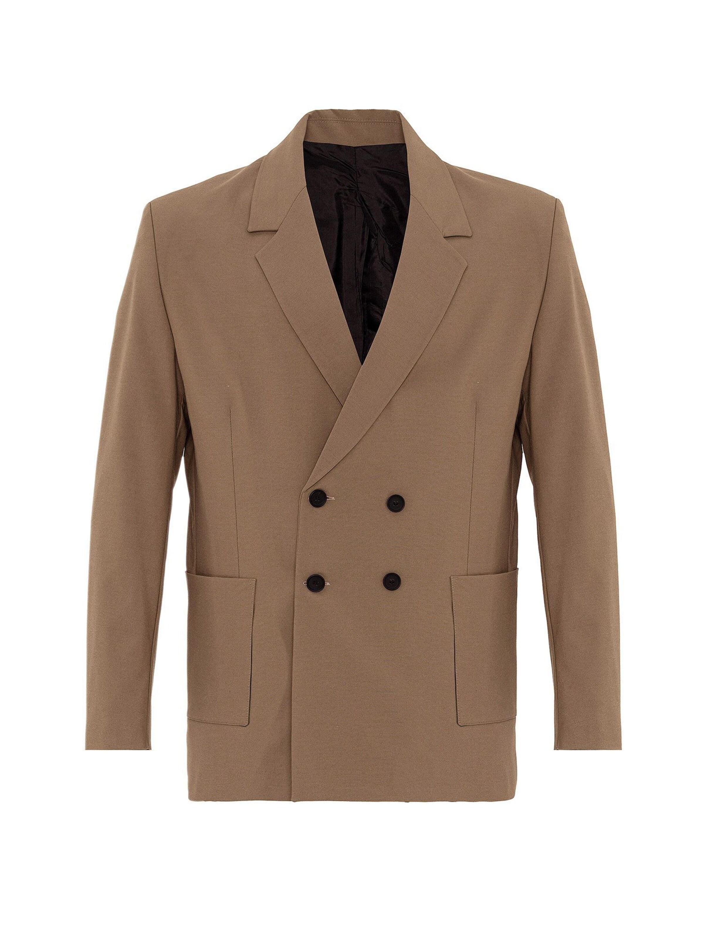 Antioch Средняя посадка Пиджак в Бежевый: спереди