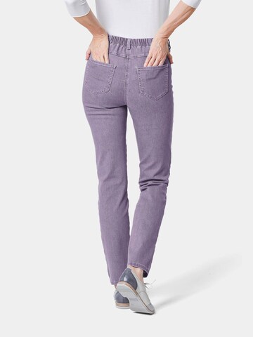 Coupe slim Jean 'Louisa' Goldner en violet