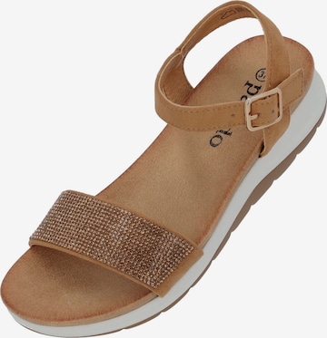 Palado Sandals 'Notan' in Brown: front