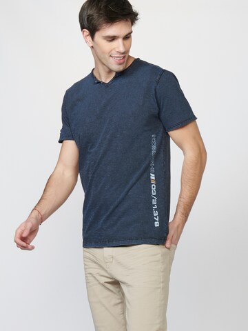 KOROSHI Shirt in Blauw: voorkant