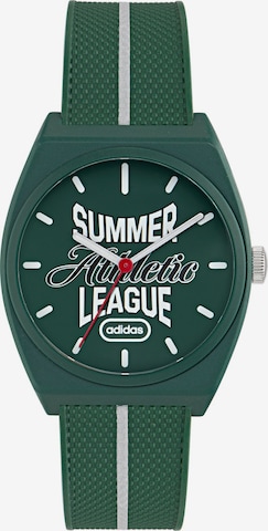 ADIDAS ORIGINALS Analoog horloge 'Project Two' in Groen: voorkant