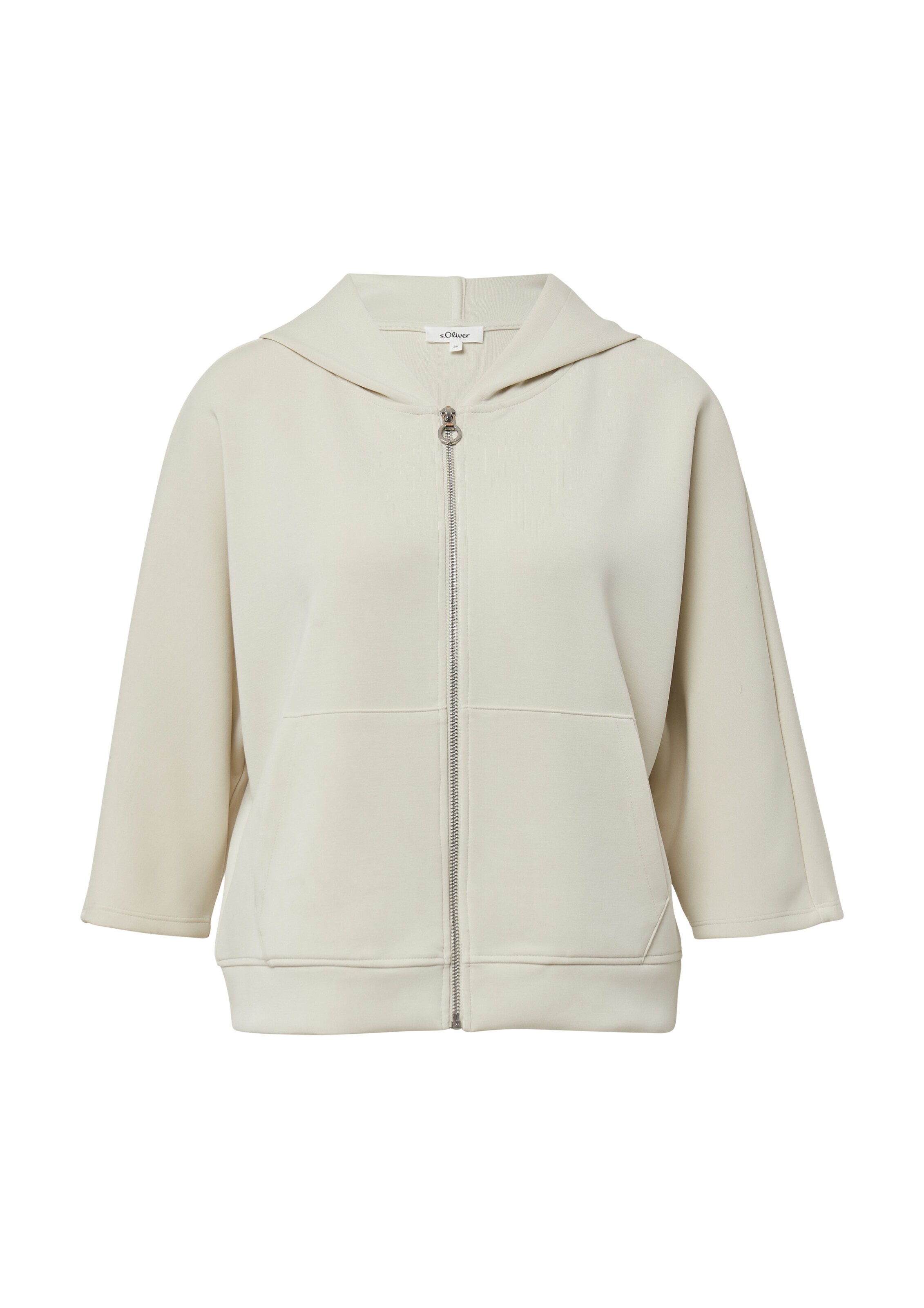 s.Oliver Sweatjacke in creme, Produktansicht