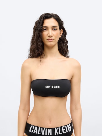 Calvin Klein Swimwear Bandeau Bikini top in Black