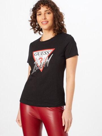 GUESS - Camisa em preto: frente