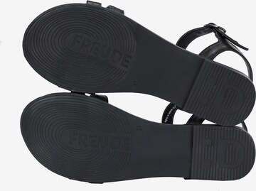 FREUDE Strap Sandals 'Asti' in Black