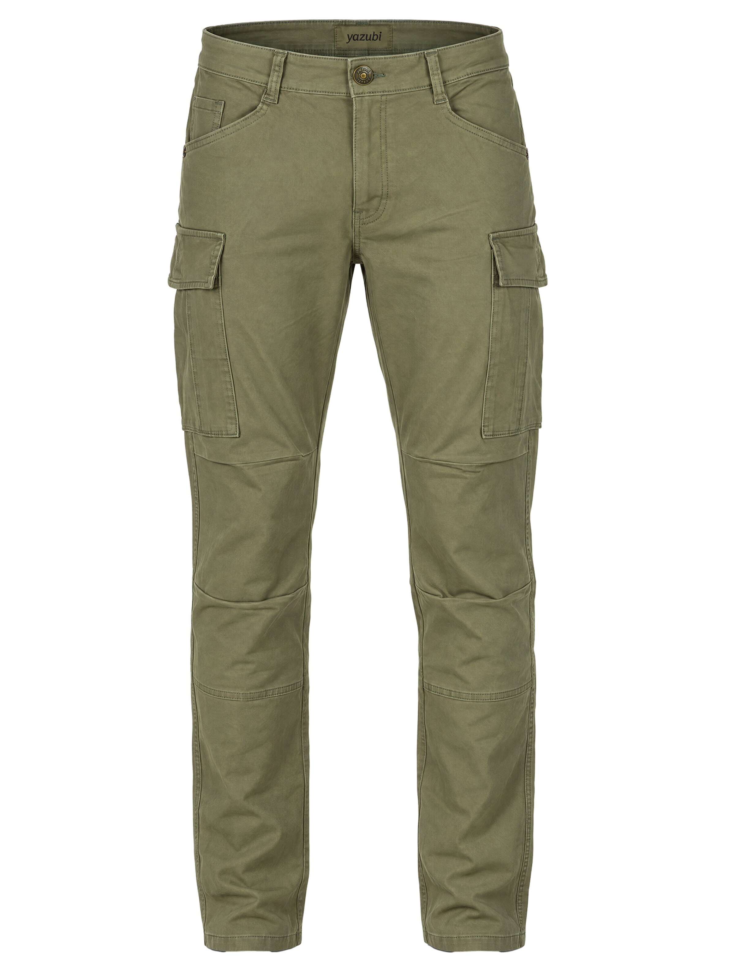 yazubi Regular Cargo Pants 'Jayden' in Green