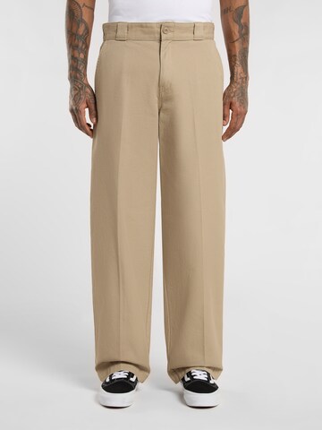 Loosefit Pantalon chino DICKIES en marron : devant
