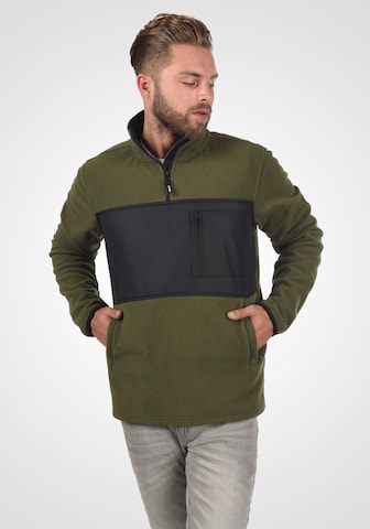 INDICODE JEANS Fleece Jacket 'Boggy' in Green: front