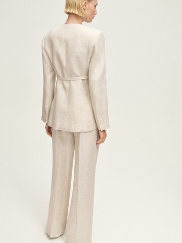 MANGO Wide leg Pantalon 'Margarit' in Grijs