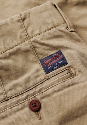 Regular Pantalon chino Superdry en vert