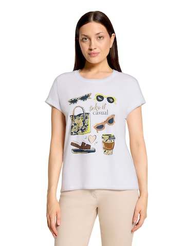 T-shirt Betty Barclay en blanc : devant