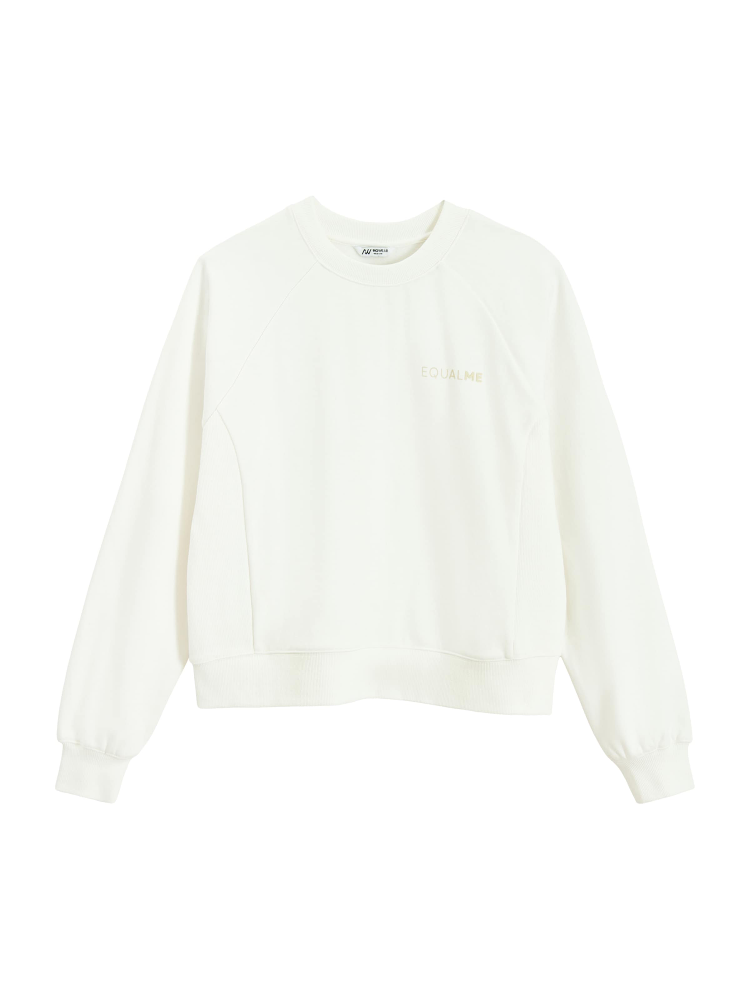 balts NoWear Sportisks džemperis: no priekšpuses