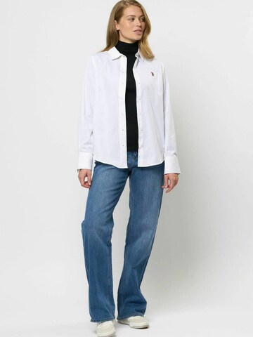 T-shirt ' USPA ' U.S. POLO ASSN. en blanc