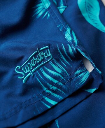 Superdry Zwemshorts in Blauw