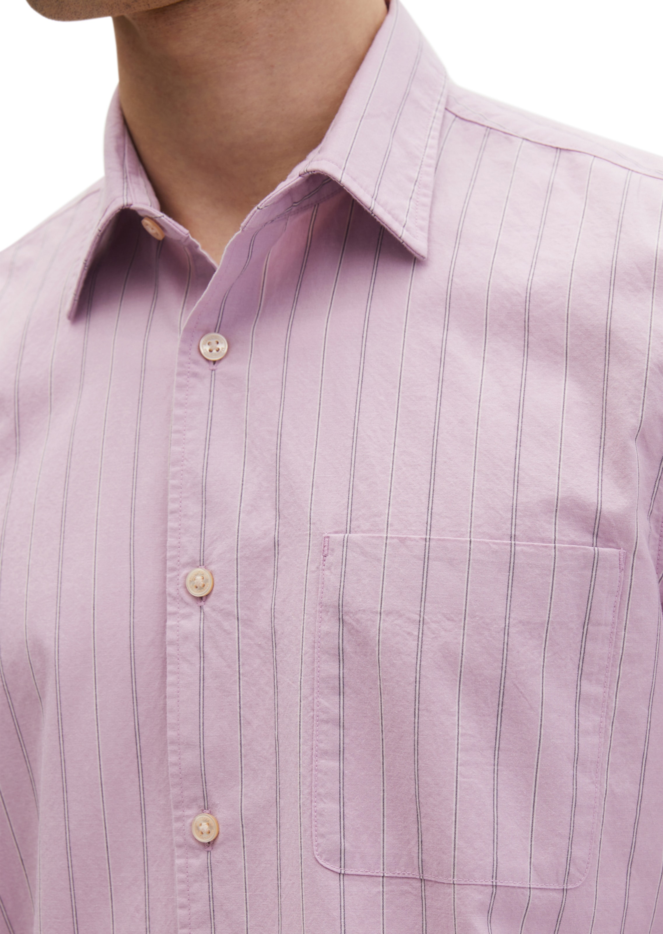 Marc O'Polo Regular fit Button Up Shirt in Purple