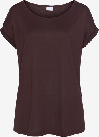 T-shirt LASCANA en violet : devant