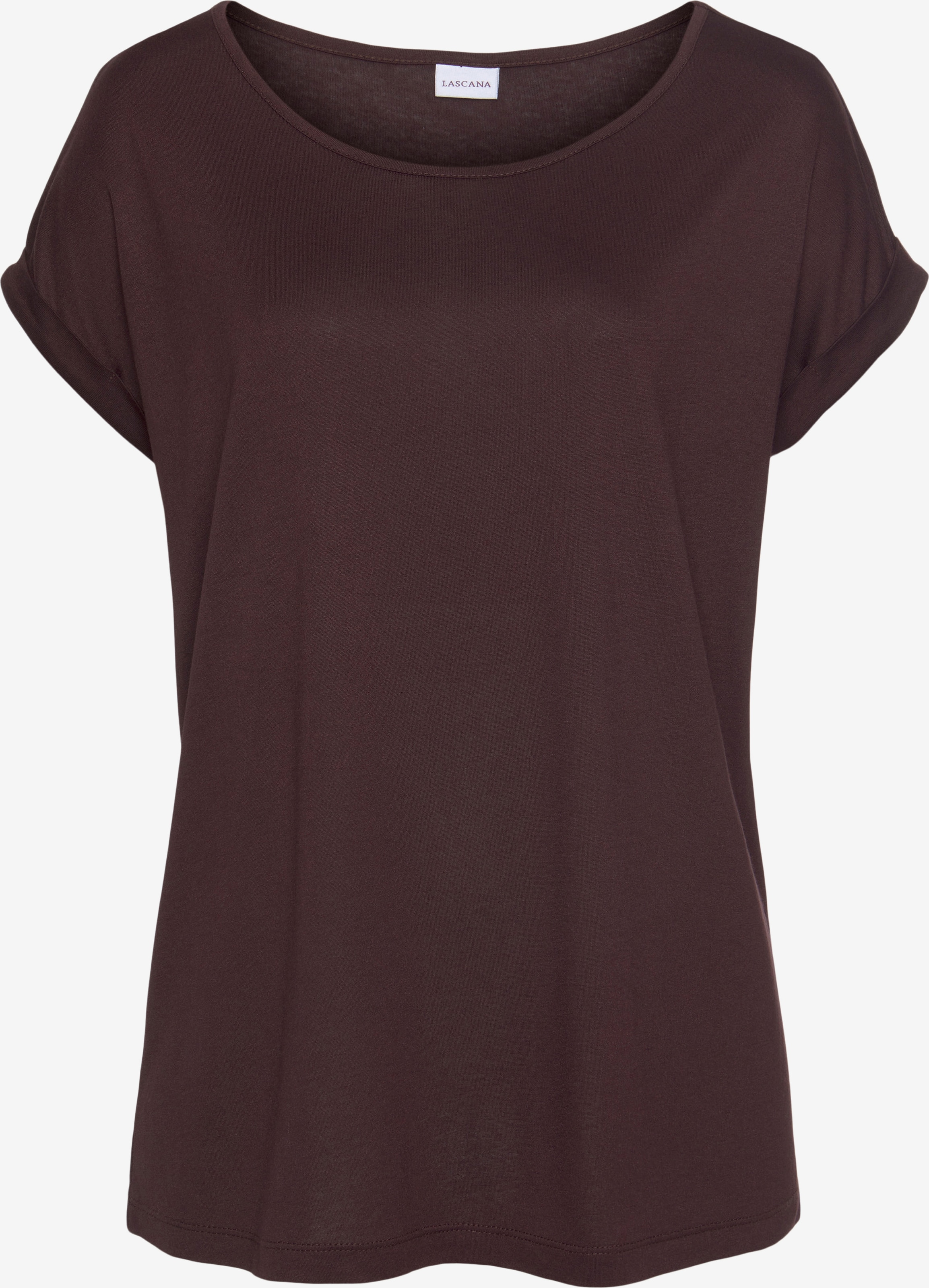 LASCANA Shirt in Aubergine | ABOUT YOU