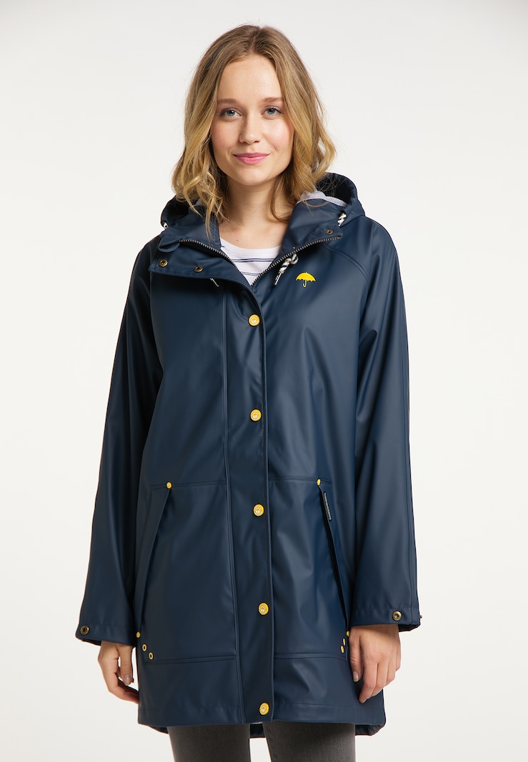 Women Clothing Schmuddelwedda Rain and weatherproof coats Marine Blue