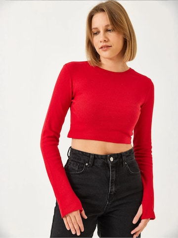 Bianco Lucci - Camisa em vermelho: frente