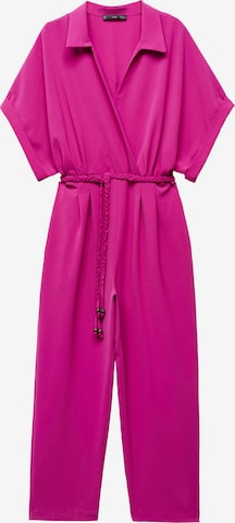 MANGO Jumpsuit 'Belice' in Pink: predná strana