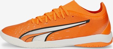 Chaussure de foot 'Ultra Match' PUMA en orange : devant