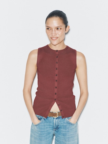 Cardigan The Set en marron : devant