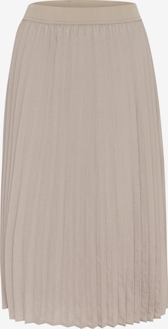 SAINT TROPEZ Rock 'Louise' in Beige: Vorderseite