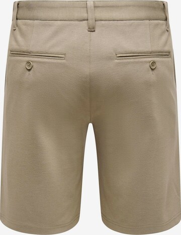 Only & Sons regular Lærredsbukser 'Mark' i beige