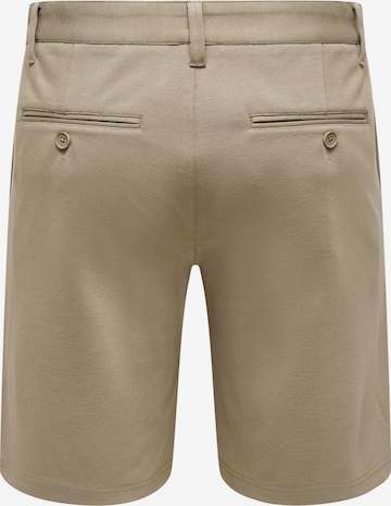 Only & Sons Regular Shorts 'Mark' in Beige