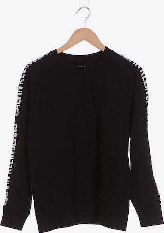 Calvin Klein Jeans Sweatshirt & Zip-Up Hoodie in M in Black: front