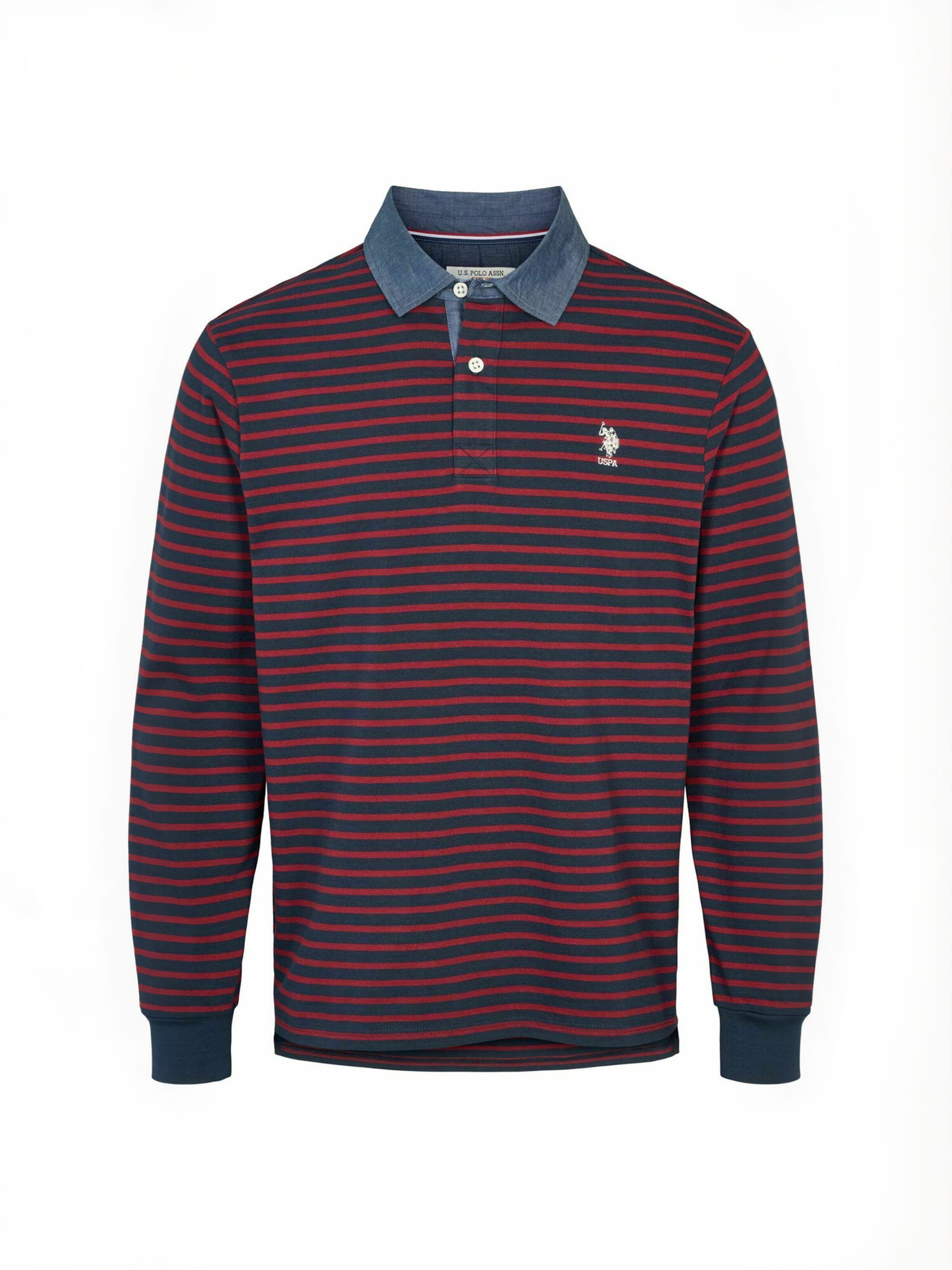 U.S. POLO ASSN. Overhemd ' UMDex ' in Blauw: voorkant