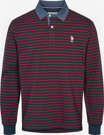 U.S. POLO ASSN. Overhemd ' UMDex ' in Blauw: voorkant