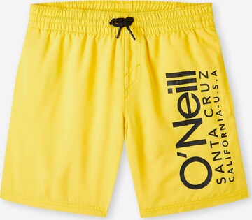 Pantaloncini da bagno 'Cali' di O'NEILL in giallo: frontale