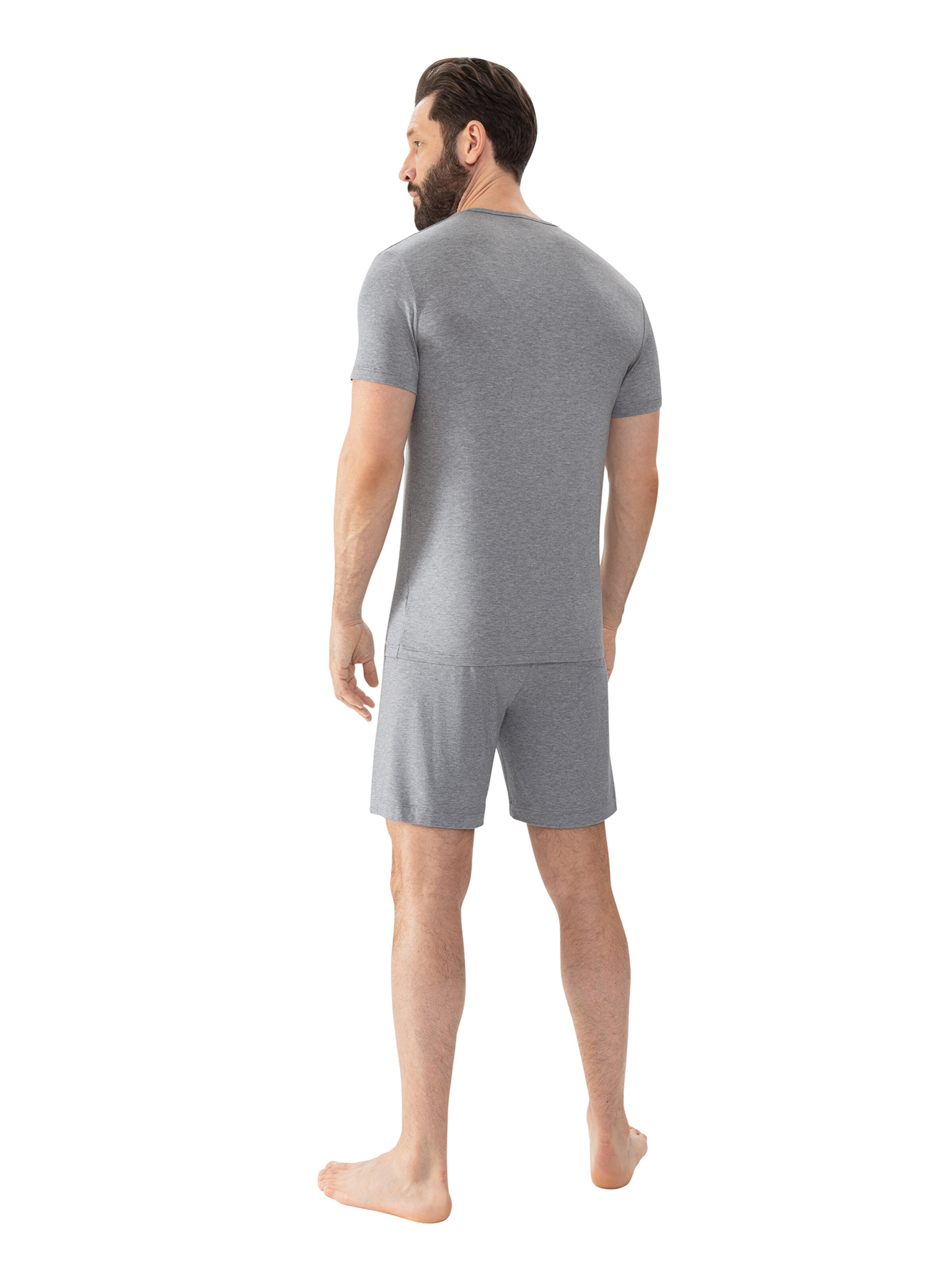 Mey Pyjama kort 'Easy Night' in Grijs