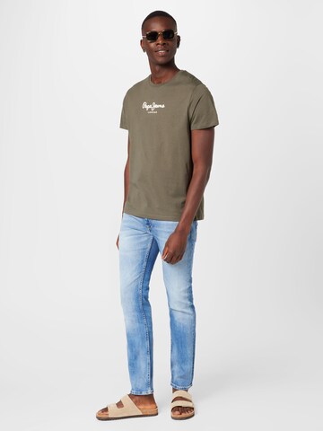 Pepe Jeans Shirt 'EDWARD' in Groen