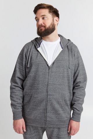 BLEND Zip-Up Hoodie 'Velno' in Grey: front