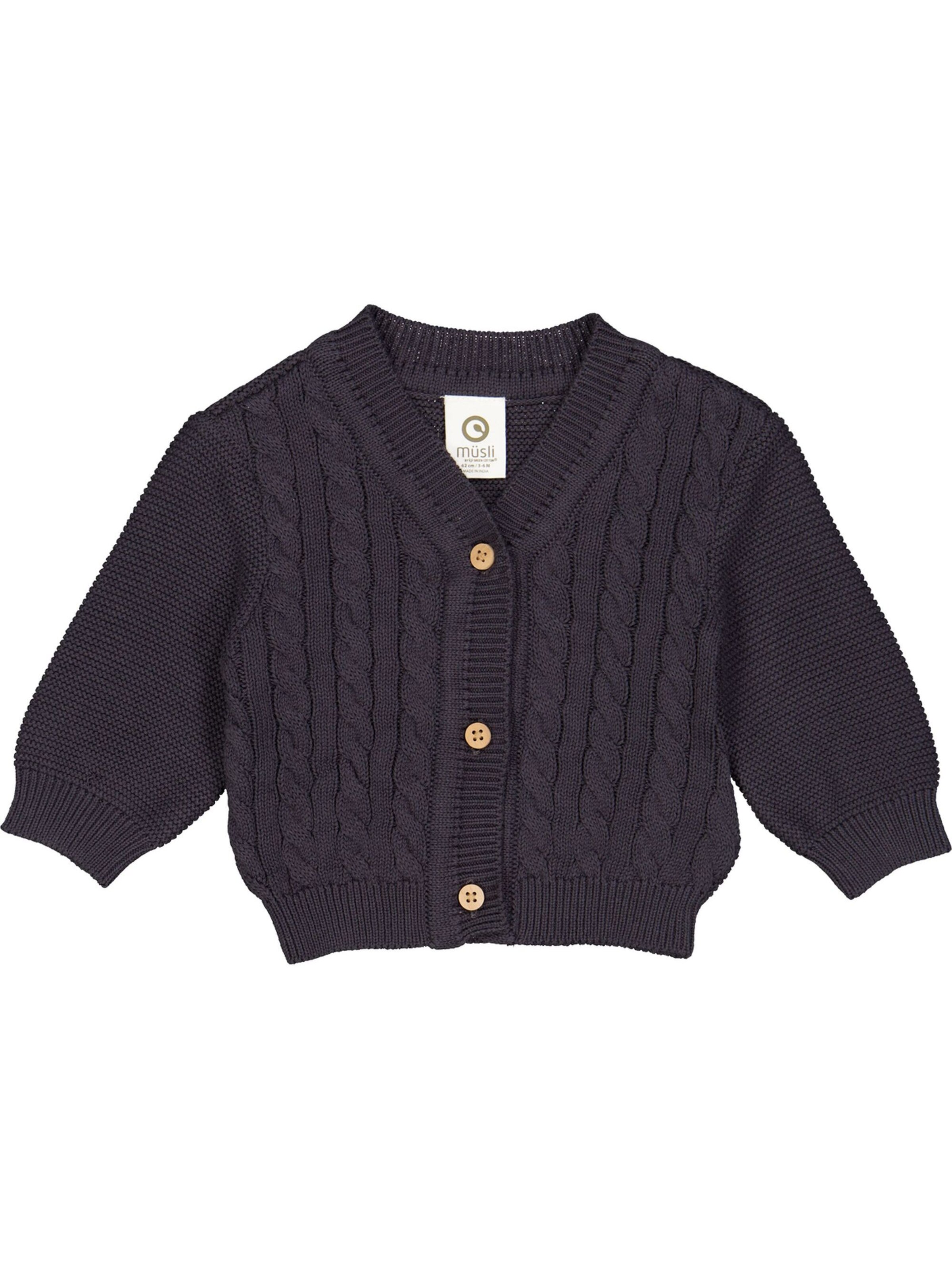 Giacchetta di Müsli by GREEN COTTON in blu: frontale