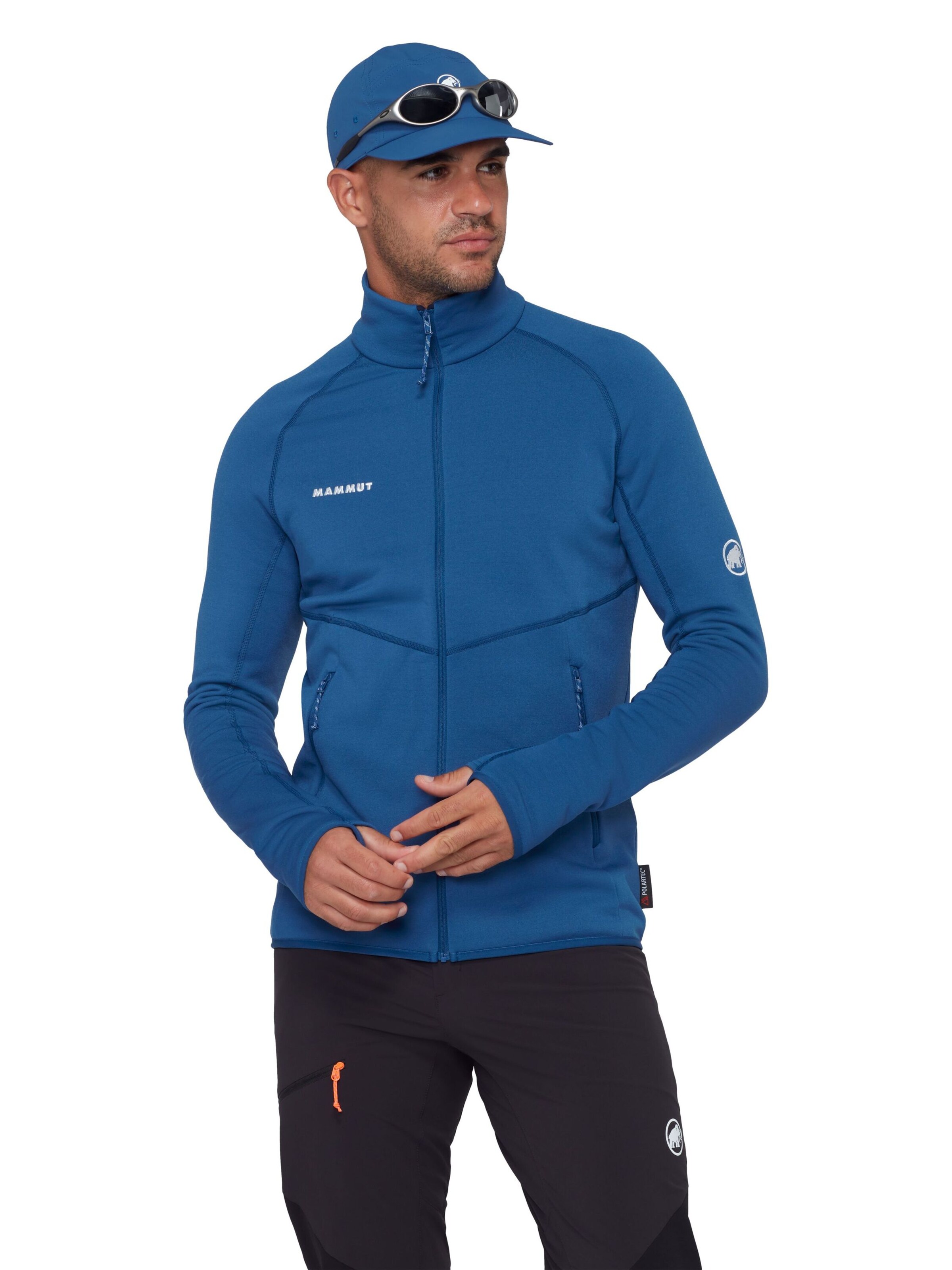 MAMMUT Funktionsfleecejacke 'Acobcagua' in Blau: Vorderseite