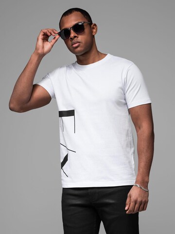 Ombre Shirt in White: front