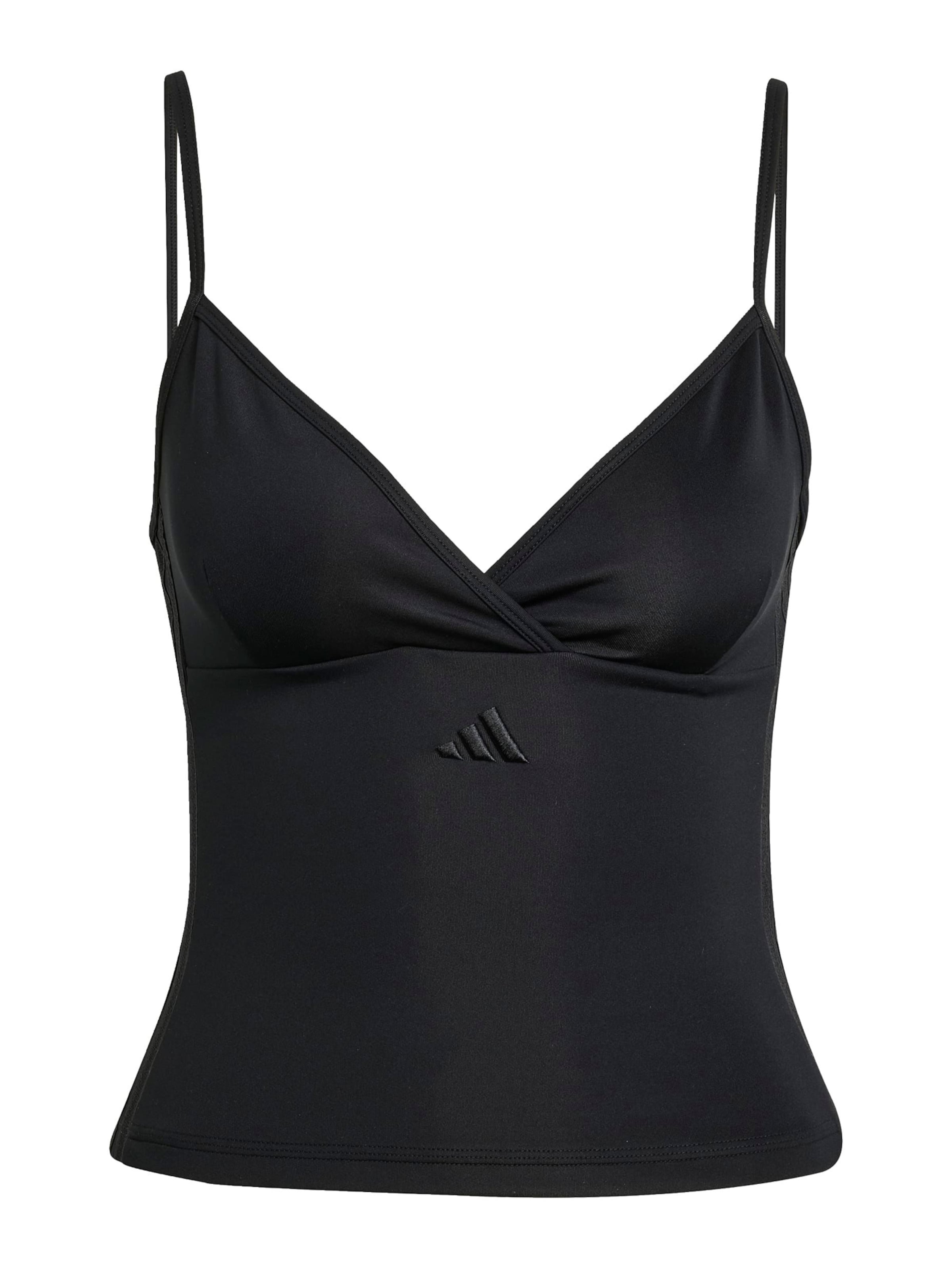 ADIDAS SPORTSWEAR Top sportowy w kolorze czarny: przód