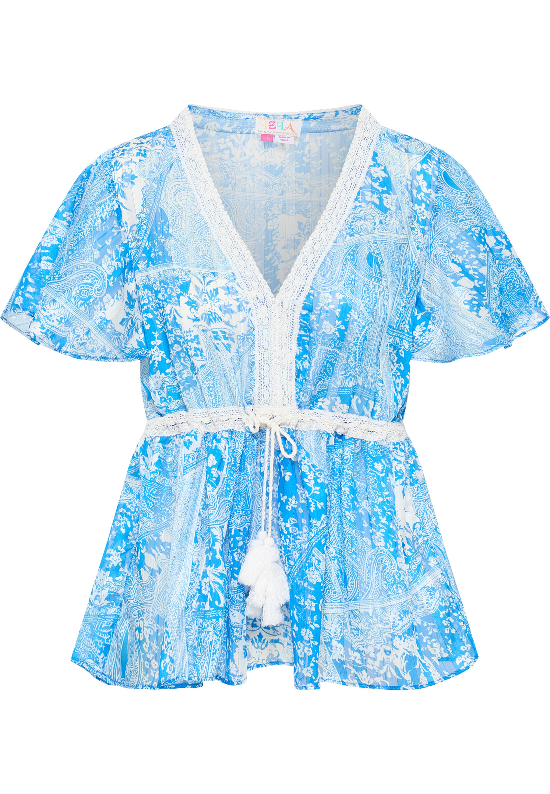 IZIA Bluse in Blau: Vorderseite