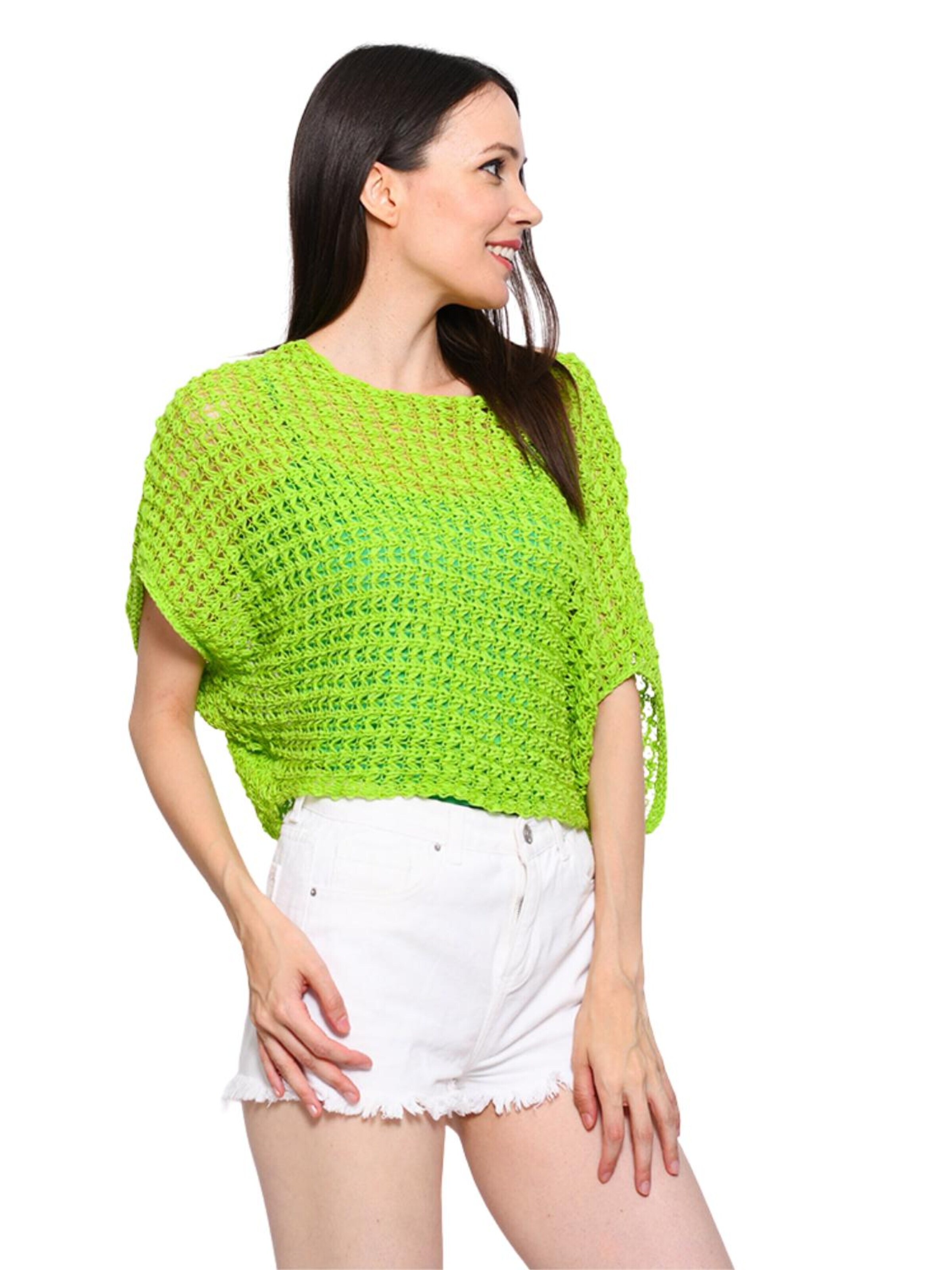 Süel knitwear Knitted top 'Summer 3D' in Green