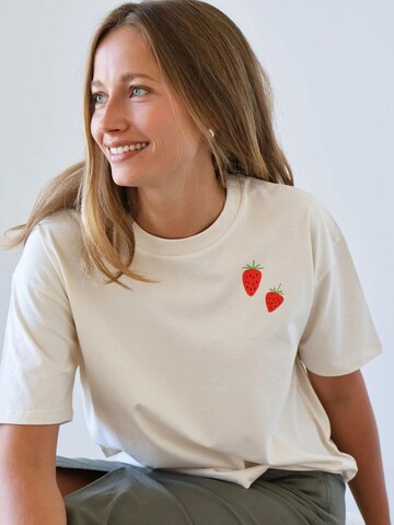 Kultgut Shirt 'Picnic' in White