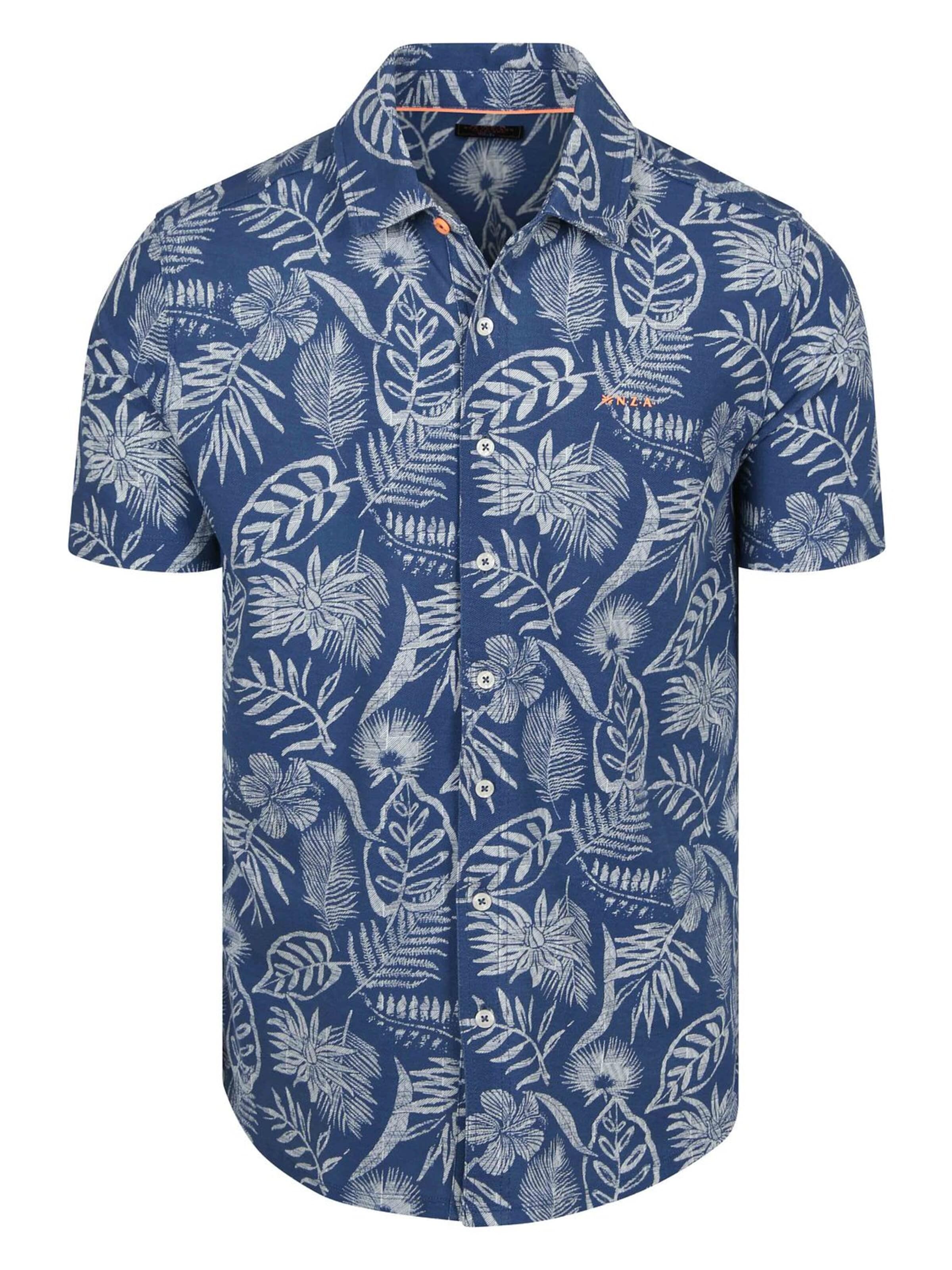 NZA New Zealand Auckland Comfort fit Overhemd in Blauw: voorkant