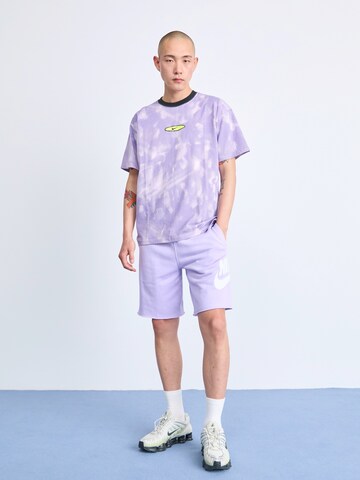 Nike Sportswear Свободный крой Штаны 'CLUB ALUMNI' в Лиловый