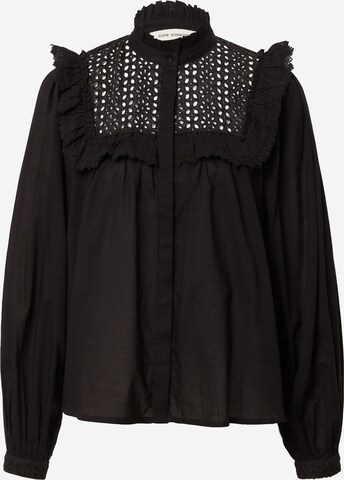 Sofie Schnoor - Blusa en negro: frente