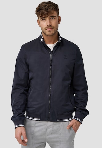 INDICODE JEANS Between-Season Jacket 'Edi' in Black: front