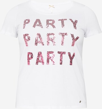 Tricou 'PARTY' de la Key Largo pe alb: față