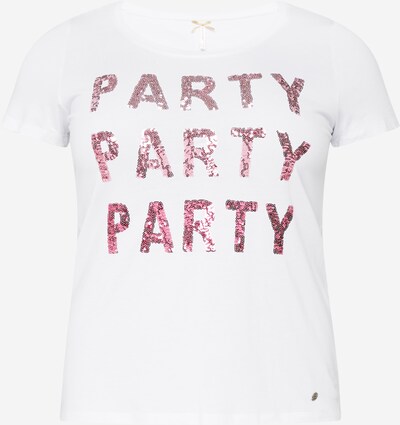 Key Largo T-shirt 'PARTY' i ljusrosa / röd / off-white, Produktvy